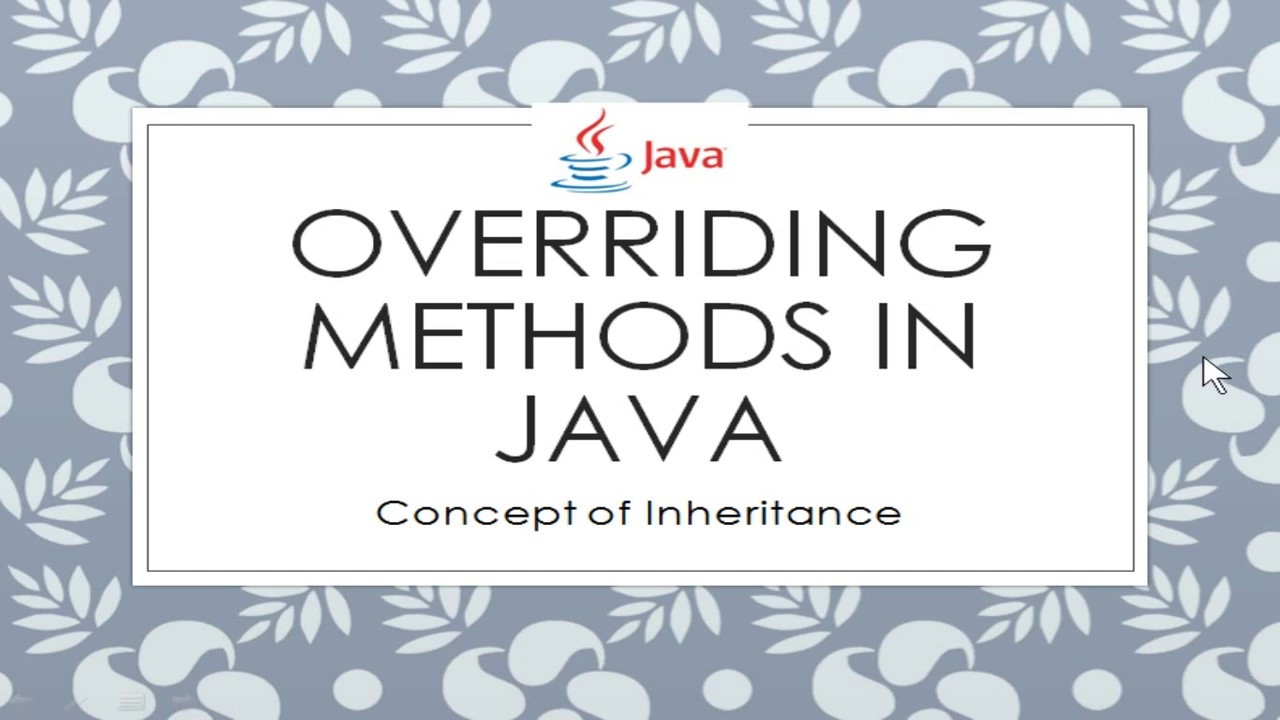 #3 Overriding Methods in Java | Inheritance Concepts | ISC Syllabus ...