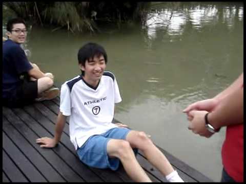 郭聞喜被丟生態池
