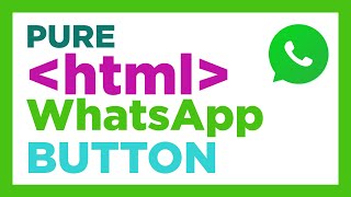 HTML WhatsApp Button 🤓 Works everywhere