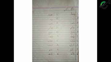 Class 1 Sindhi lecture # 13