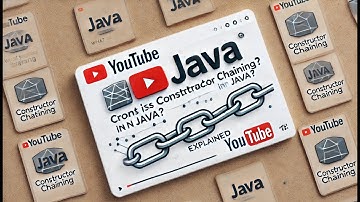 Java Constructor Chaining Explained | Person Class with Name and Age Initialization