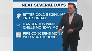 New Orleans Weather Impact 10pm: Bitter cold quickly moving in Sunday afternoon