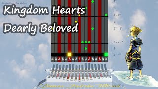 Kalimba tutorial:  Kingdom Hearts - Dearly Beloved