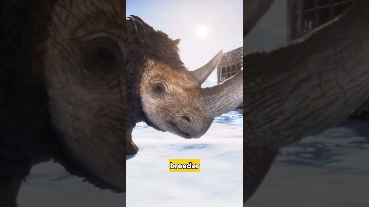 Our New Woolly Rhino in Ark ASA! 🦏❄️ 