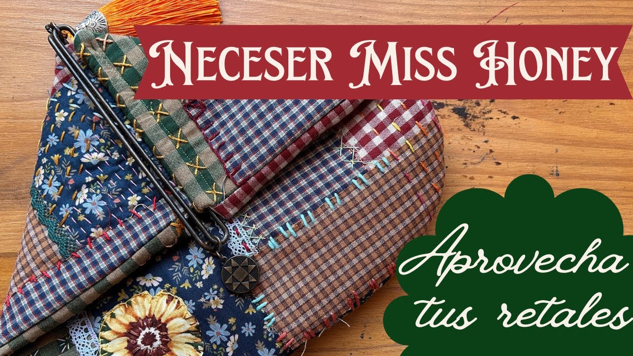 Convierte tus Retales en una Bolsita con Encanto 🍯 Tutorial Fácil Paso a Paso