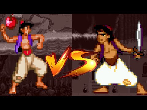 QUAL É MELHOR? - Disney's Aladdin - Super Nintendo ou Mega Drive?
