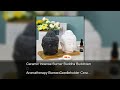 Ceramic Incense Burner Buddha Buddhism Aromatherapy Burner Candleholder Ceramic Candle Holder D