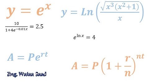 WS#3 Natural Exponential / Natural Logarithmic {y=ln(x)}/ Compound Interest/ Continuous Interest.