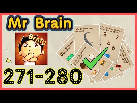 Mr Brain Level 271 272 273 274 275 276 277 278 279 280 Walkthrough Solution