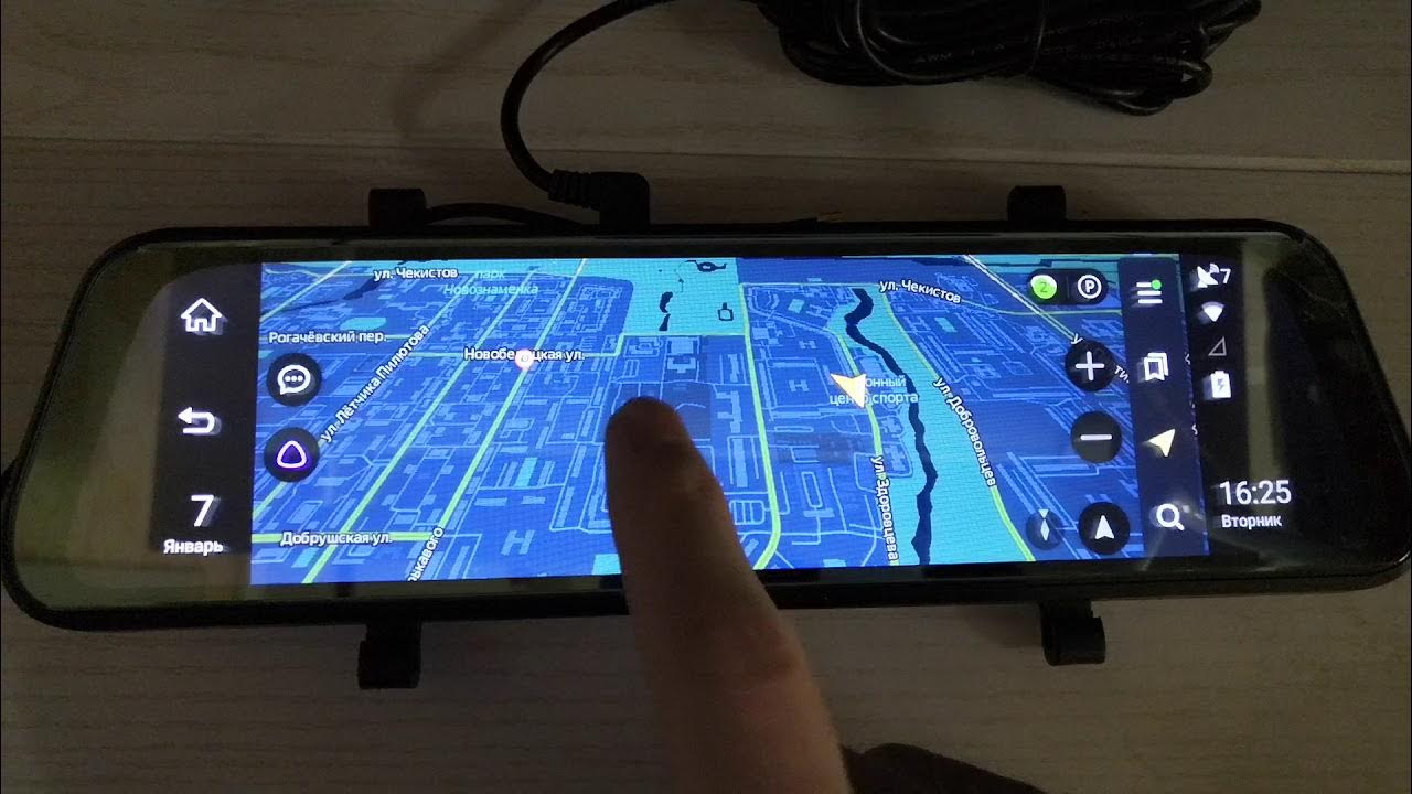 Автомобильный видеорегистратор-зеркало Eplutus D02 купить в Екатеринбурге в Инте