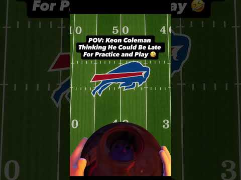 POV Keon Coleman Showing Up To Practice And Thinking He Would Play On TNF Nfl Nflmemes