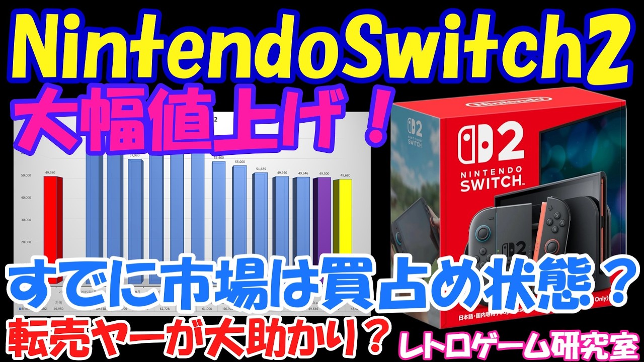 レトロゲーム】影響は大きい？NintendoSwitch2値上げで転売ヤーが大