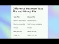 083: UNIT 1 files, types of files, (text file, binary file, csv file)relative,absolute path