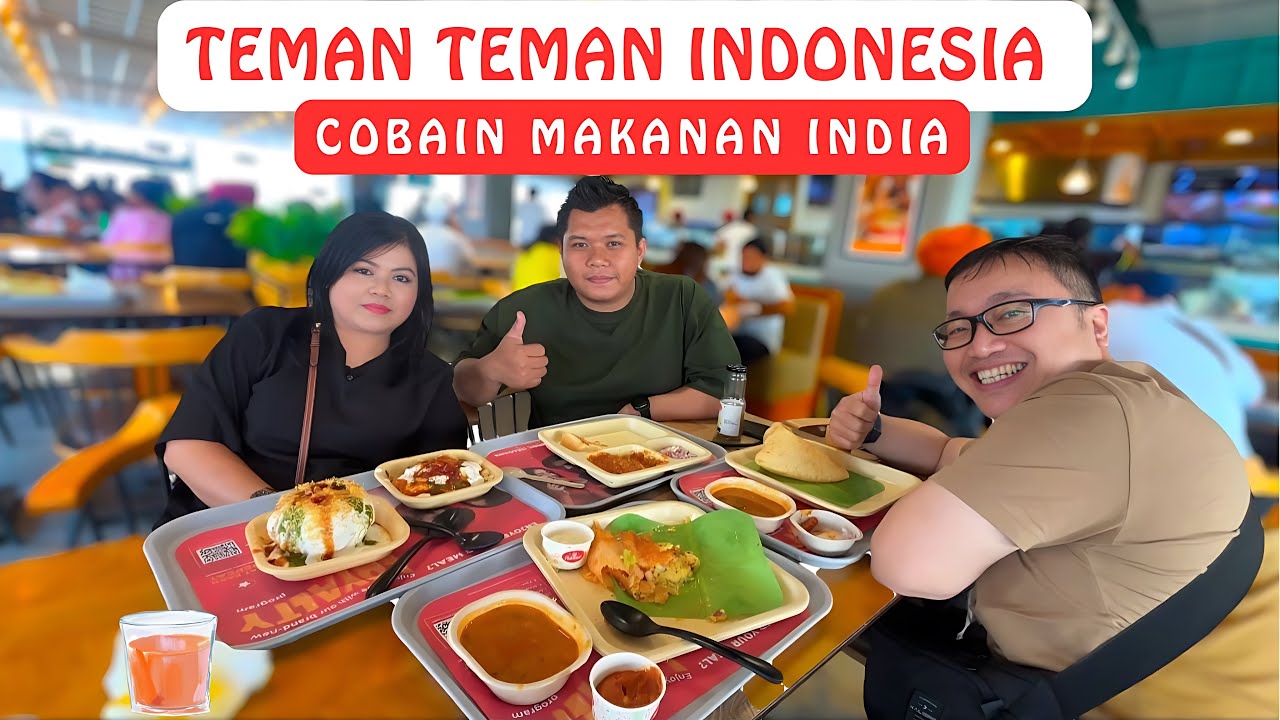 Seru‼️Teman Teman Dari Indonesia Cobain Makanan India Pertama Kali‼️