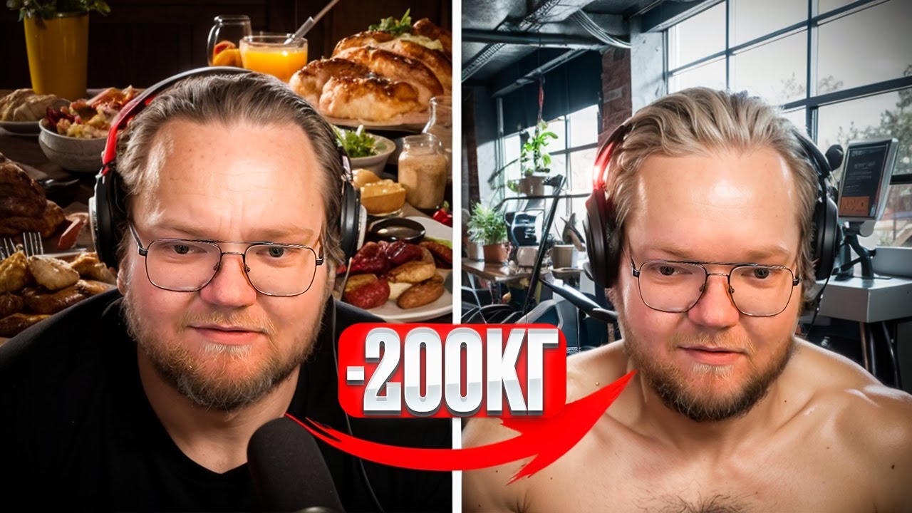 ❗ T2X2 СМОТРИТ - Что будет, если похудеть на 200 кг?  ❗