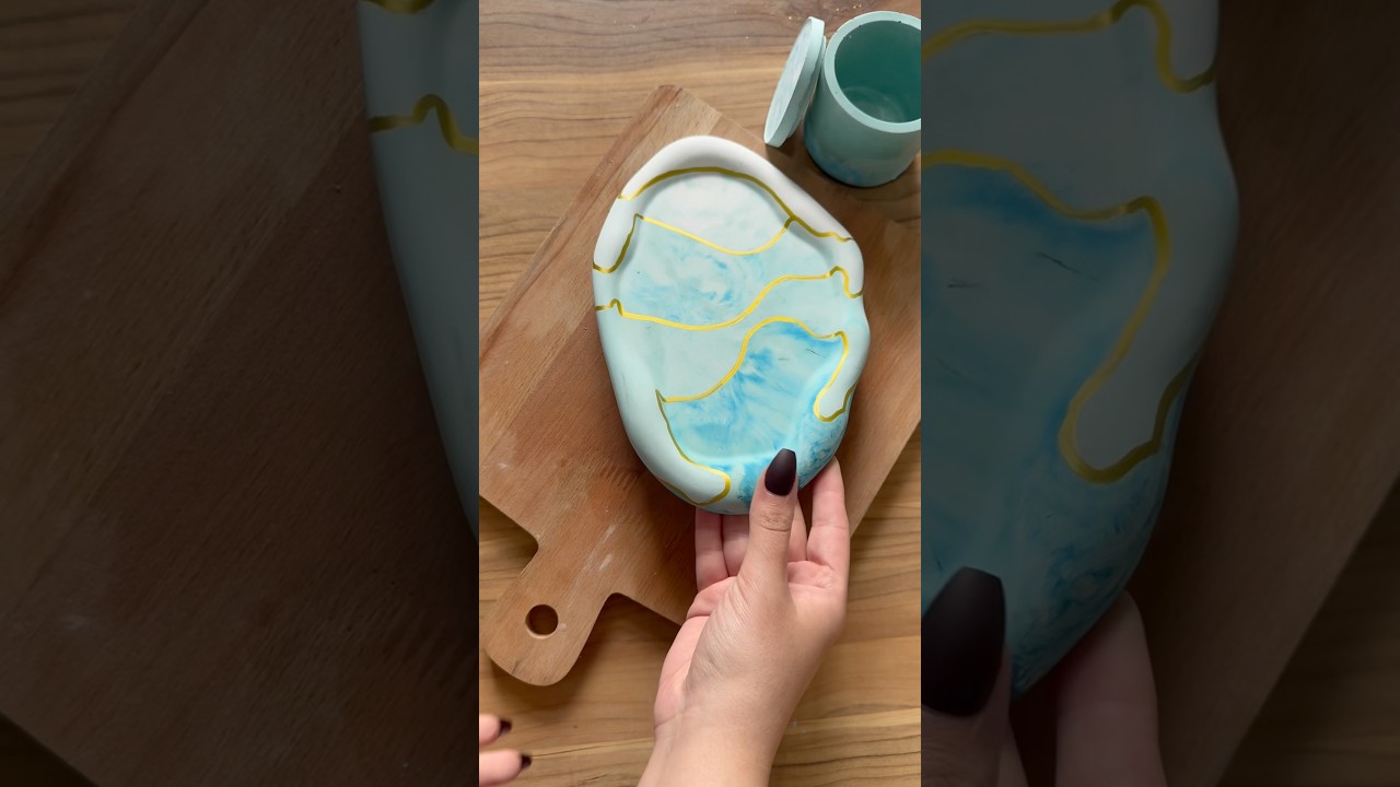 ASMR DIY Jewelry Tray & Pot: Golden Design💛 