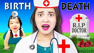 From Birth To Death Of Zoey The Best Doctor Funny Crazy Hospital Situations By Crafty Hacks Plus