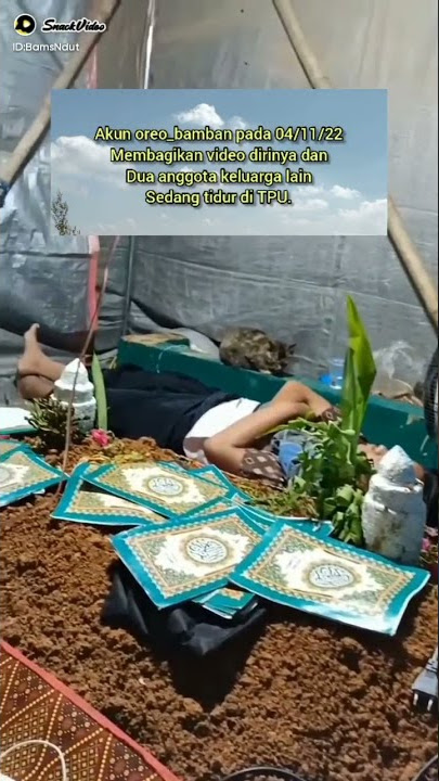 tidur di kuburan selama 3 hari,viral