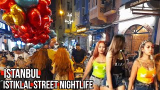 istanbul nightlife city center istiklal street walking tour , 2023