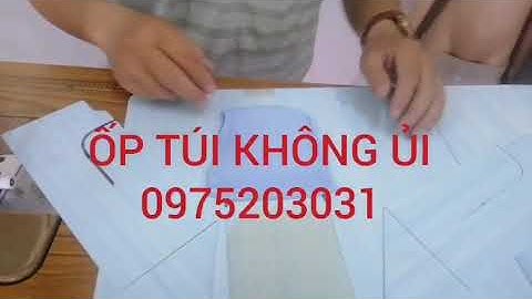 Cách may túi tròn không cần ủi bằng rập mica | ốp túi không ủi