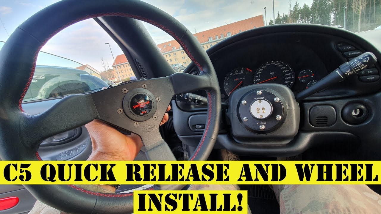 C5 C6 Corvette Aftermarket Steering Wheel And Quick Release Hub Install
