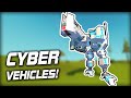 We Searched for "Cyber" and Found Some Futuristic Vehicles! (Scrap Mechanic Gameplay)