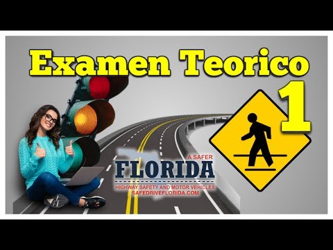 Preguntas del Examen de Manejo Escrito de Florida/Respuestas/Test Teorico de conducir/autos