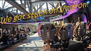 We got stuck on Voltron @ Europapark, Germany! Interrupted & uninterupted onride POV