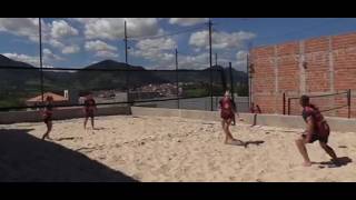 Athletes from different countries participate in the footvolley championship in Andradas. screenshot 4