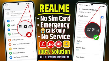 Solved Realme Phone Mobile NO SERVICE And No Network Problem 2025 | How to fix No Service Sim Card