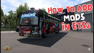 How To Add Mods In Euro Truck Simulator 2 Malayalam #ets2 #dudegamingyt