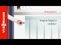 How to bleed a radiator which is cold at the top | Viessmann UK