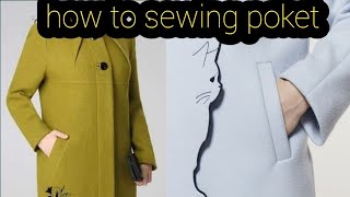 أسهل طريقه لعمل جيب معطف جاكت منطو الفيديو المنتظرة عمل بالطو او منطو بالطو haw to sewing poket