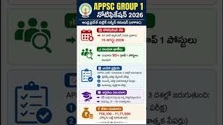 APPSC Group 1 Notification 2026 🔥 | 90+ Vacancies in Telugu | Exam Pattern, Dates, Eligibility