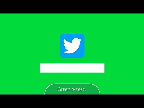 Logo twitter green screen royalty free! @snowy9999