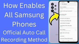 How To Samsung A32 Official Auto Call Recording Method screenshot 5