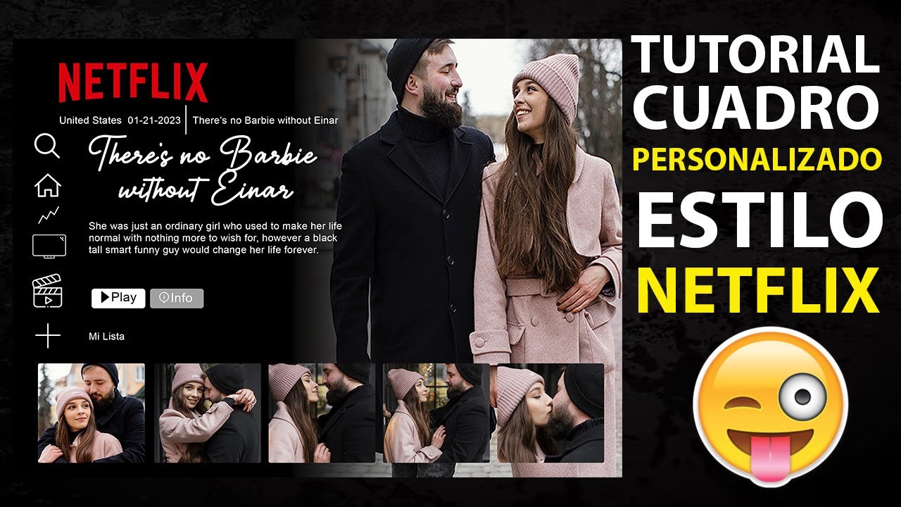 Tutorial de diseño de CUADRO estilo NETFLIX con Photoshop - YouTube