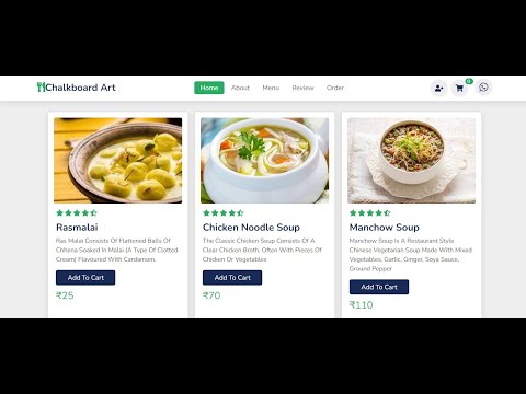 Restaurant Website using Django | Order System | Cart System | Django website