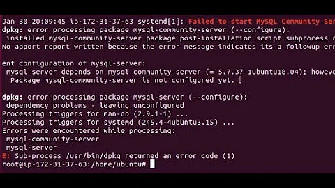 How to fix mysql - mysql server depends on mysql community server 5.7 when installing on Ubuntu 20.4