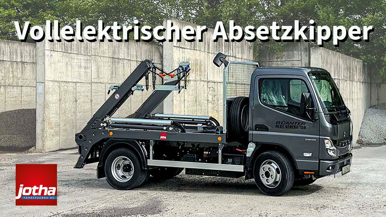 Jotha CombiCon 3512. Vollelektrischer Absetzkipper eCanter