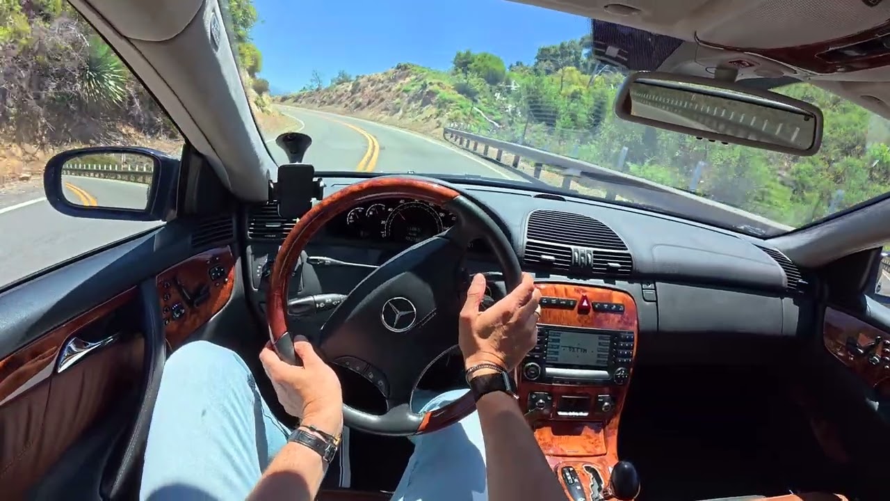 POV - Mercedes CL600 V12 Biturbo (C215) - Angeles Crest Highway - Los Angeles
