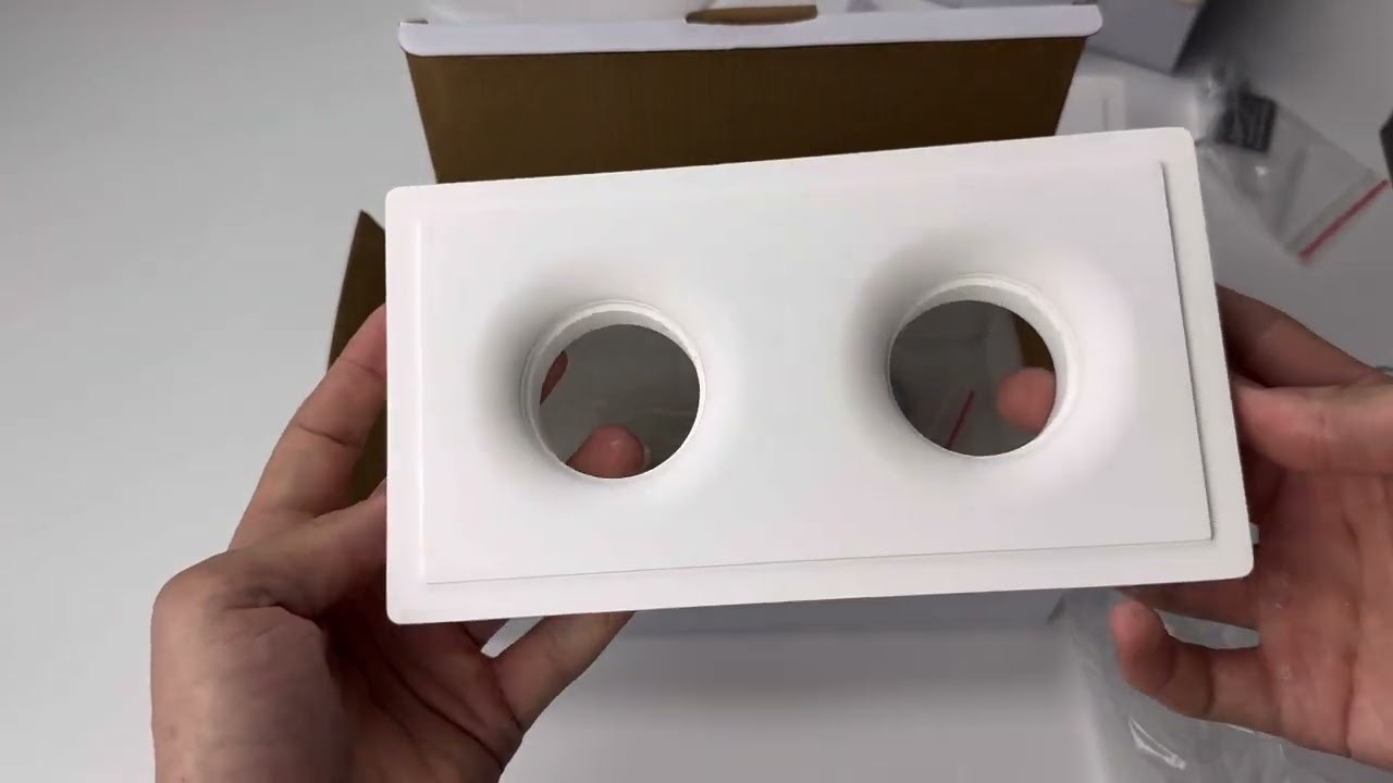 Гипсовый точечный врезной светильник Oledim 7771369 TS6 GYPSUM GU10 2x10W IP20 Белый video