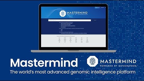 Welcome to Mastermind CORE powered by Genomenon