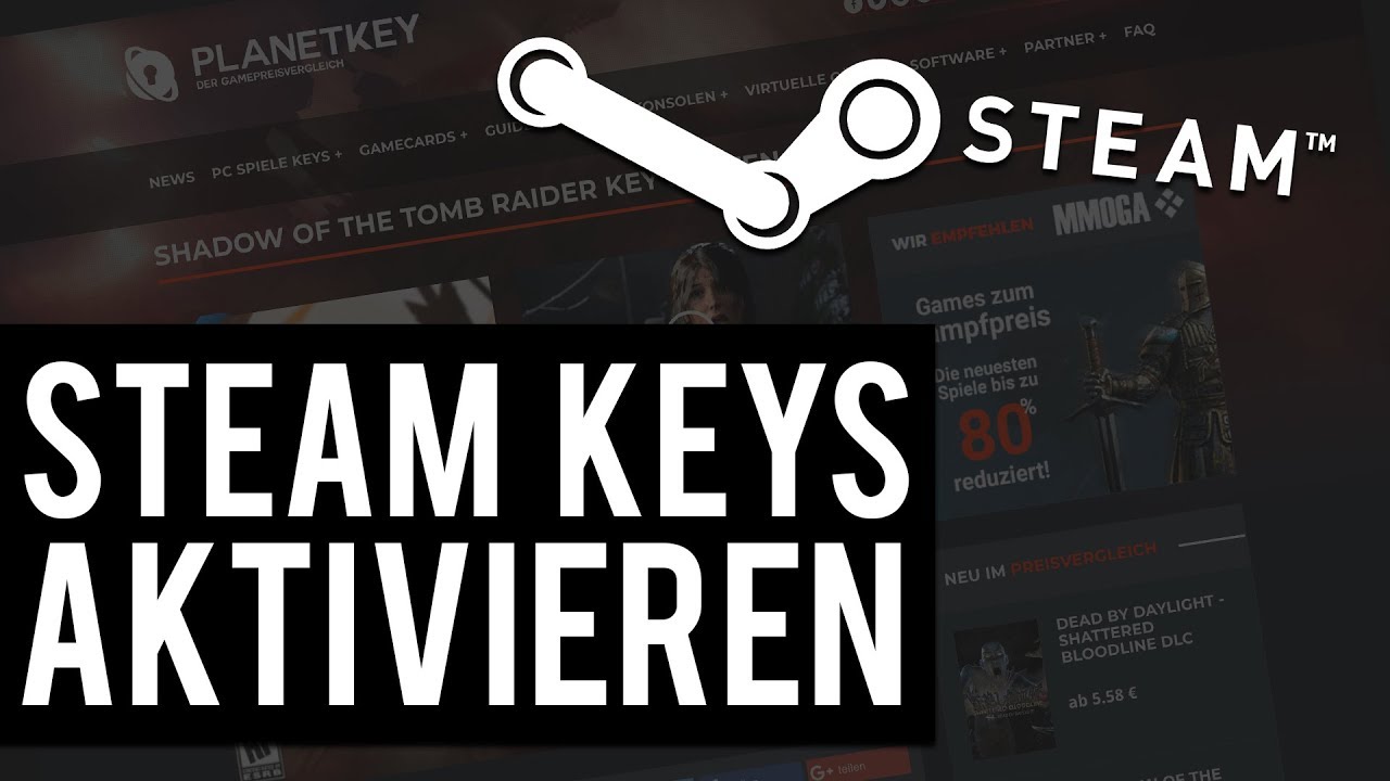 Steam Key einlösen - Spiele bei MMOGA kaufen und aktivieren! - GERMAN - TUTORIAL - HD - YouTube