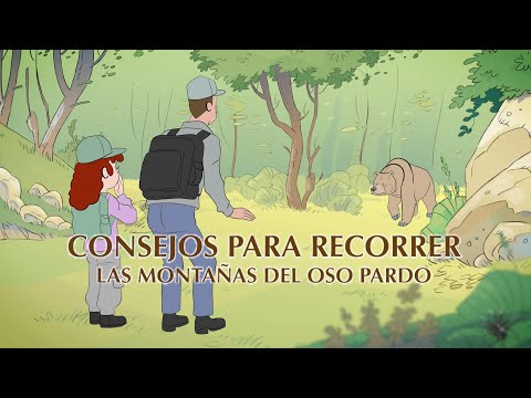 Vídeo animado "Consejos para recorrer las montañas del oso pardo"