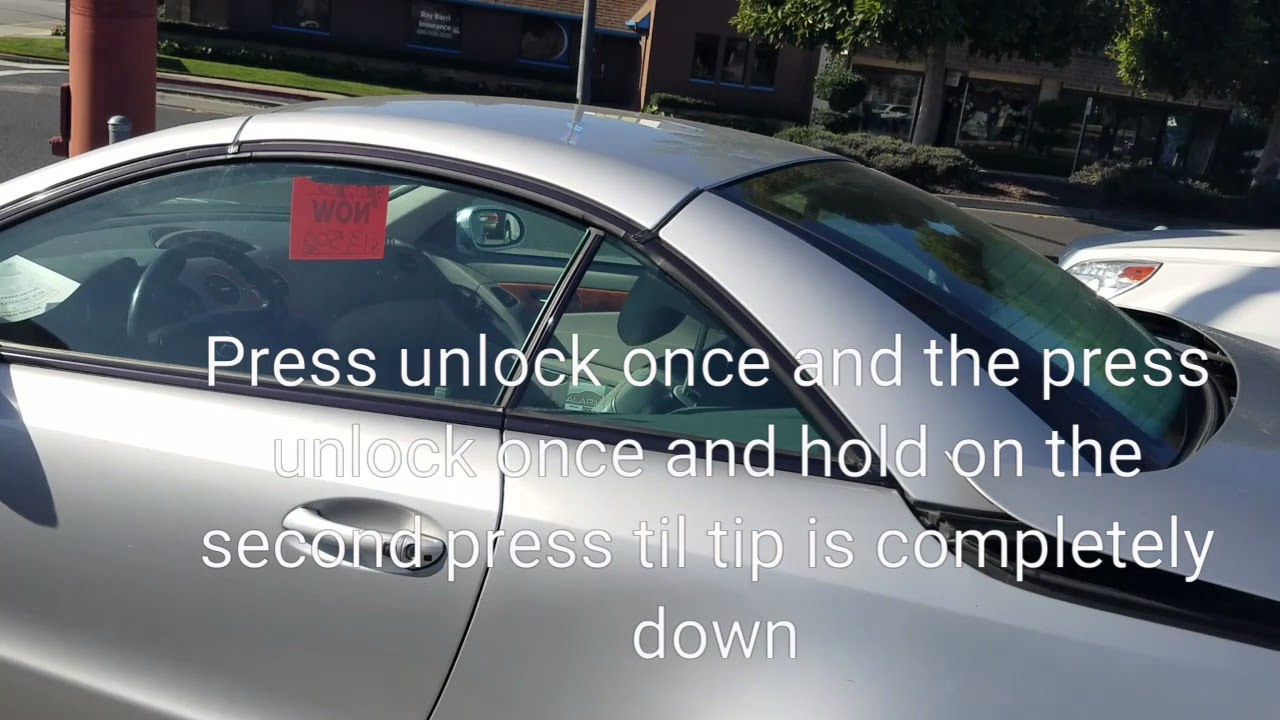 How To Put The Top Down On A Mercedes Sl500