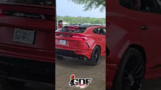 Red Wrapped Lamborghini Truck & Maybach Truck On Forgiatos