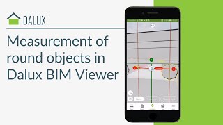 Measurement of round BIM objects | Dalux BIM viewer