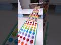 marble Run Race ASMR #44 Wooden Wave Course Colorful Marbles #shorts #marblerun #marblerunrace #asmr