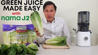 Leafy Green Juice Made Simple with the Nama J2: Juicing Lettuce